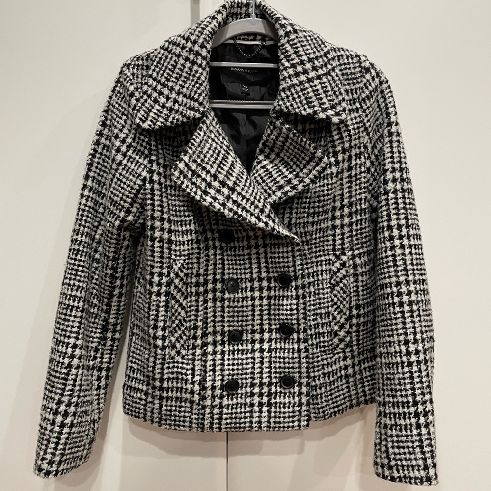 Banana Republic- Wool blend jacket peacoat womens